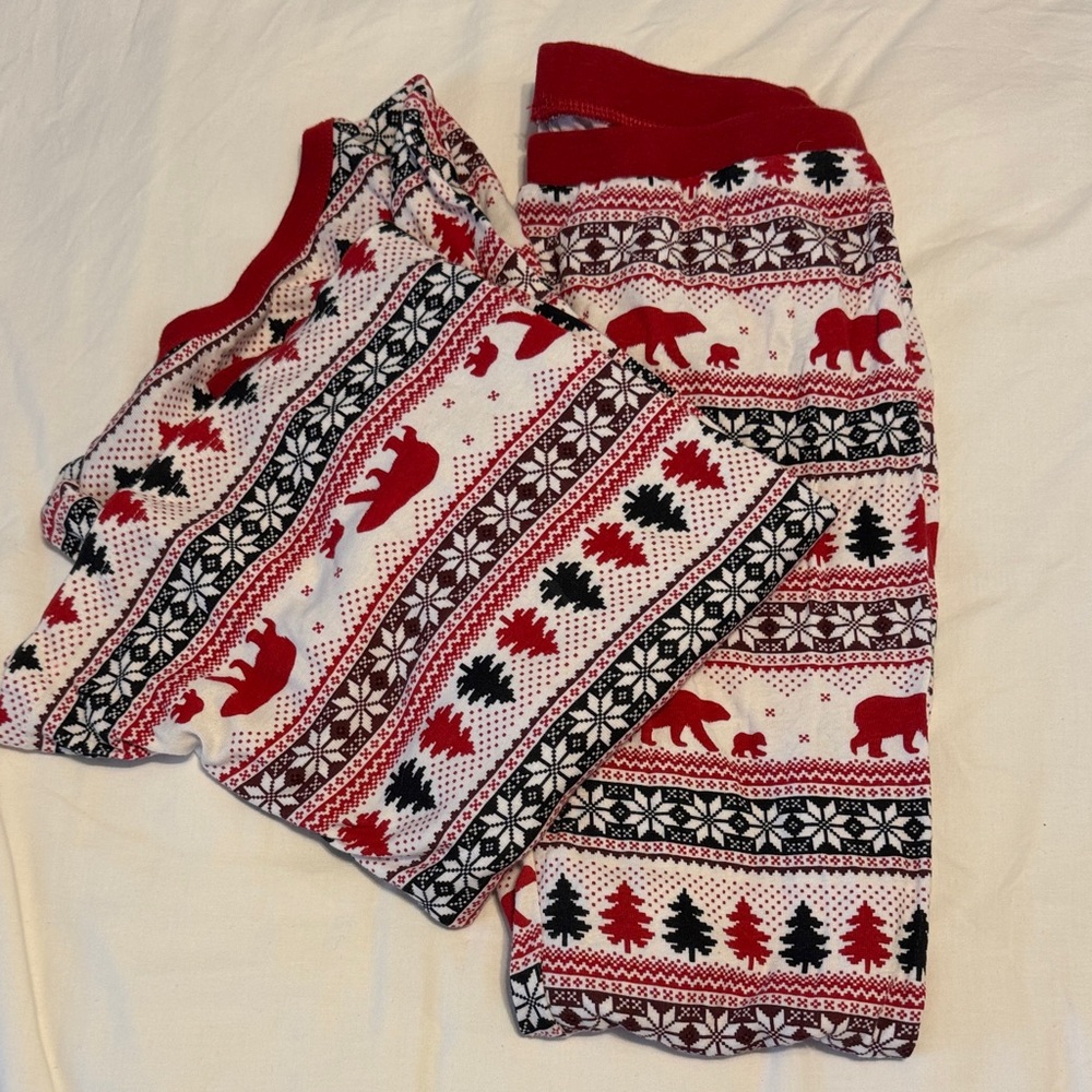 Cozy Red and Black Womens holiday pajamas